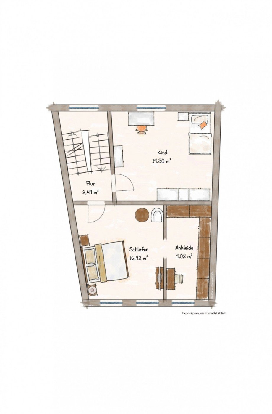 Obergeschoss Reihenhaus Bedburg/Lipp