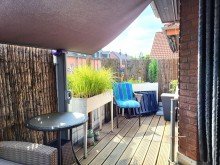 Balkon Ansicht 2 VERMIETETE DACHGESCHOSS-WOHNUNG MIT SONNENBALKON UND GARAGE IN GREVENBROICH-CITY ZU VERKAUFEN...