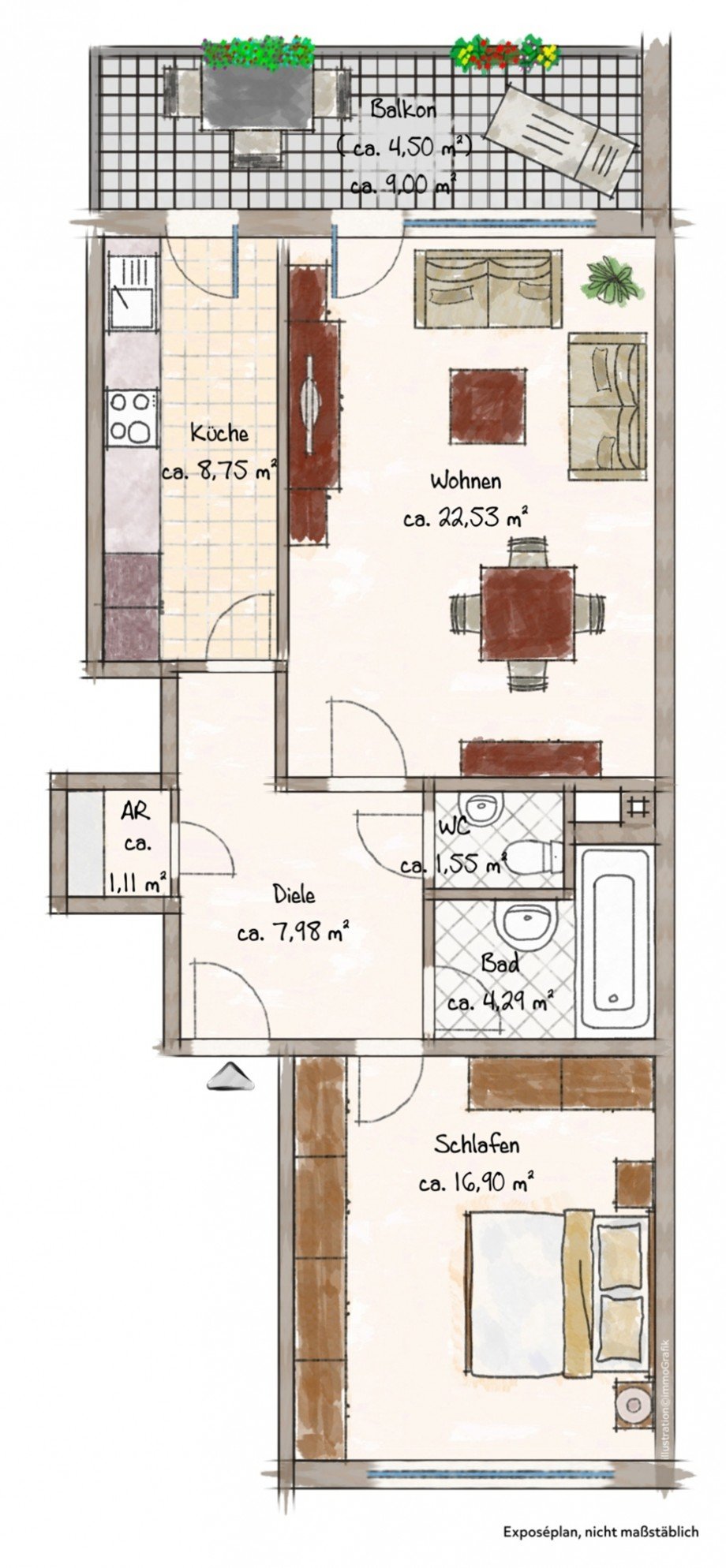 Grundriss Etagenwohnung Meerbusch/B�derich