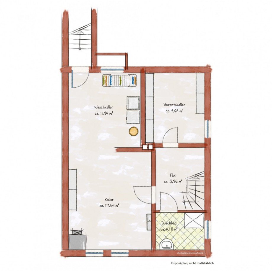 Keller Doppelhaush�lfte Grevenbroich/Frimmersdorf