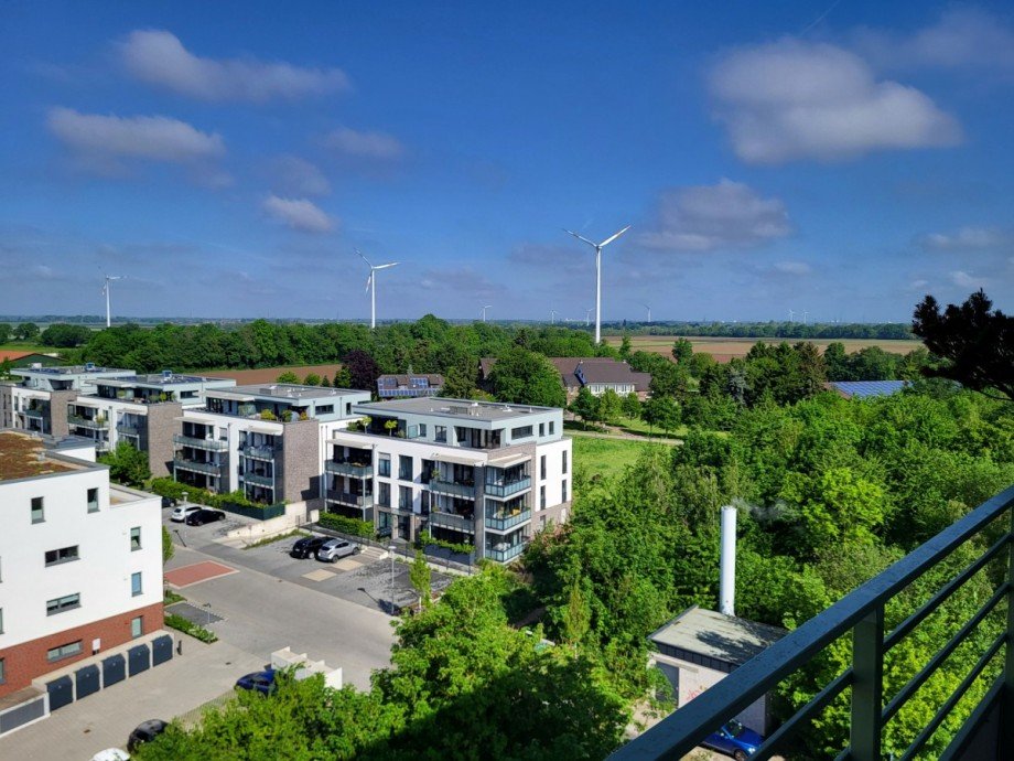 Aussicht rechts Etagenwohnung Kaarst