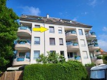R�ckansicht BEREITS FREI: HELLE 2-ZIMMER-WOHNUNG MIT SONNENBALKON UND EINBAUK�CHE IN LUDENBERG ZU VERKAUFEN...