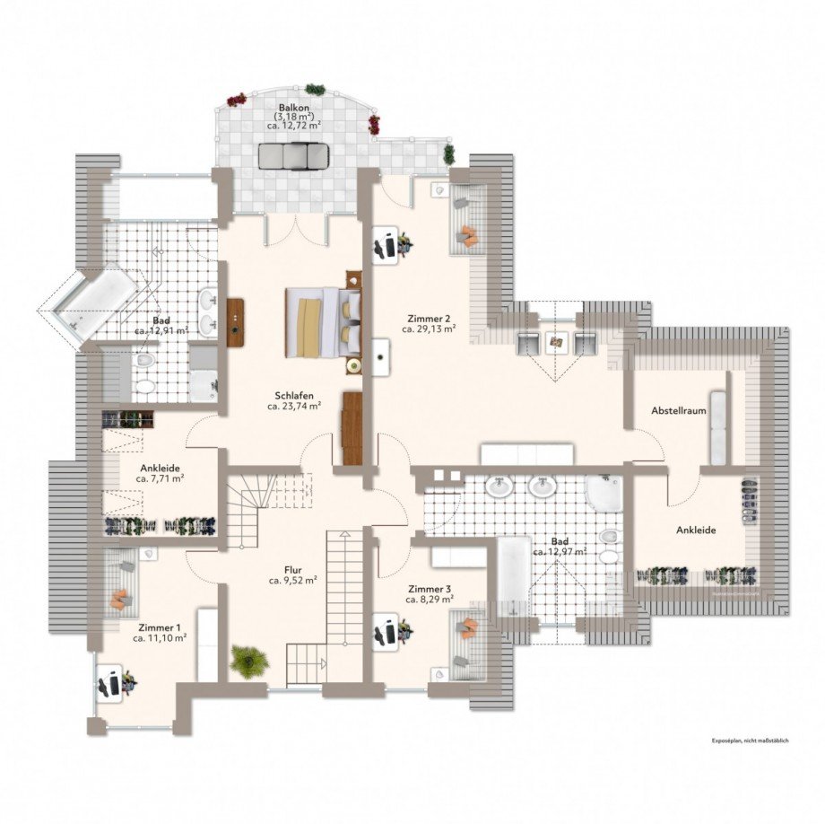 Dachgeschoss Einfamilienhaus Meerbusch/B�derich
