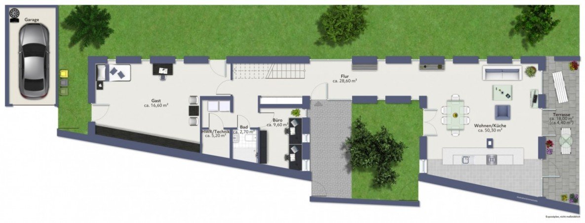 Erdgeschoss Einfamilienhaus Meerbusch/Ilverich