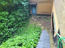 Ausgang Keller unter Garage REIHENECKHAUS MIT KELLER, GARAGE UND KLEINEM GARTEN IN D�SSELDORF-HEERDT ZU VERKAUFEN...