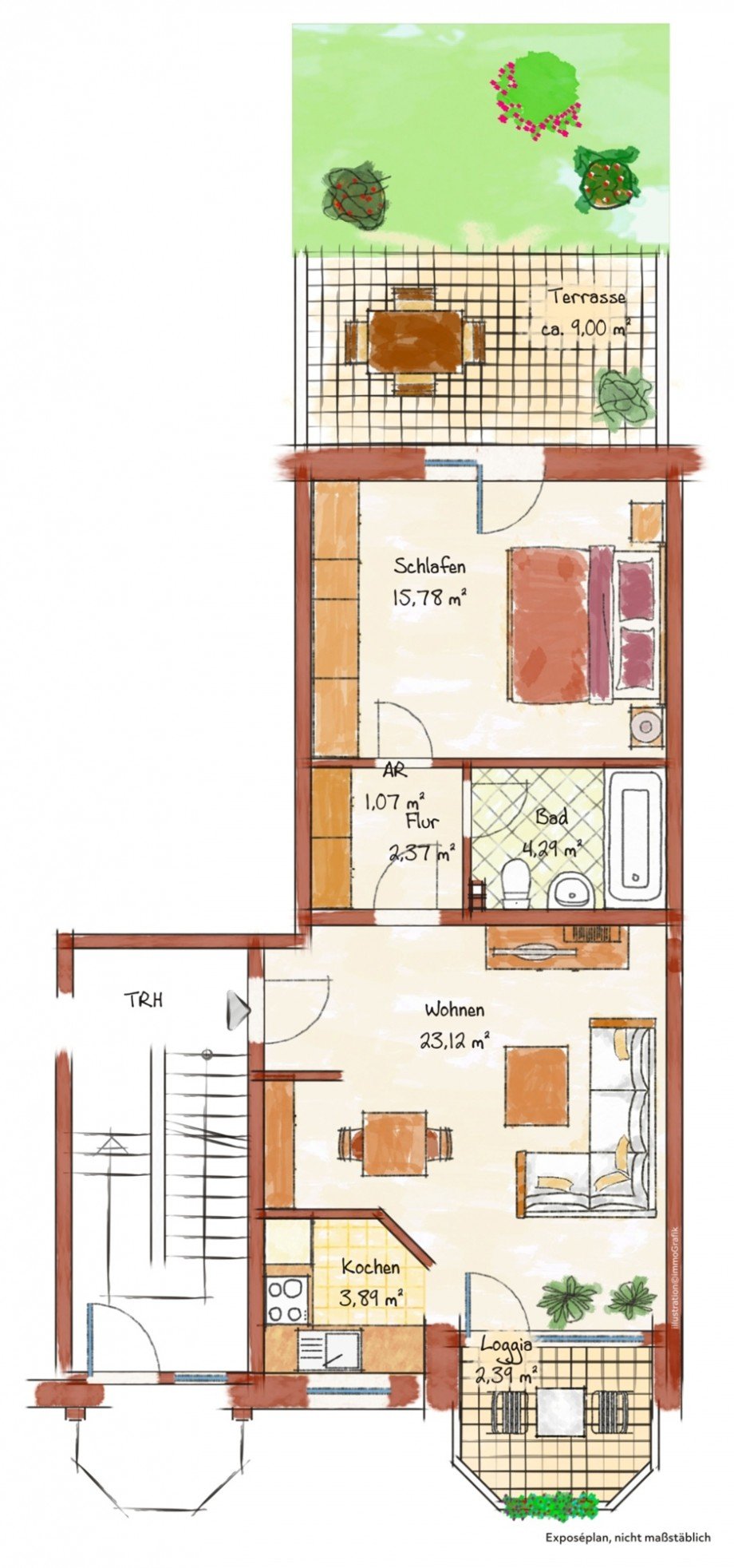 Grundriss Erdgeschosswohnung Grevenbroich