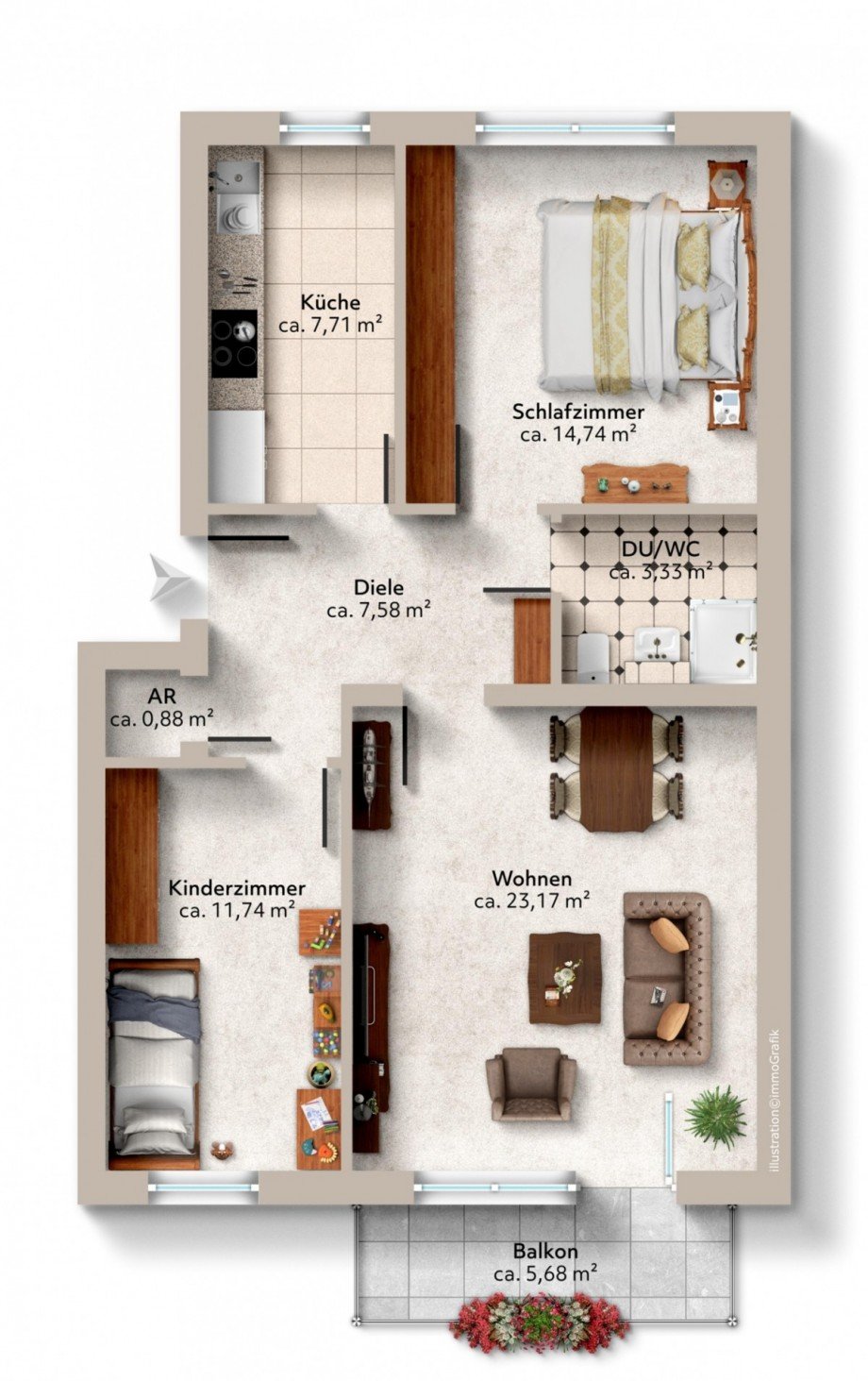 Grundriss Etagenwohnung Meerbusch/Str�mp