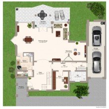 Erdgeschoss SOLIDES EINFAMILIENHAUS MIT S�DAUSRICHTUNG UND DOPPEL-GARAGE IN ALT-MEERERBUSCH ZU VERKAUFEN...