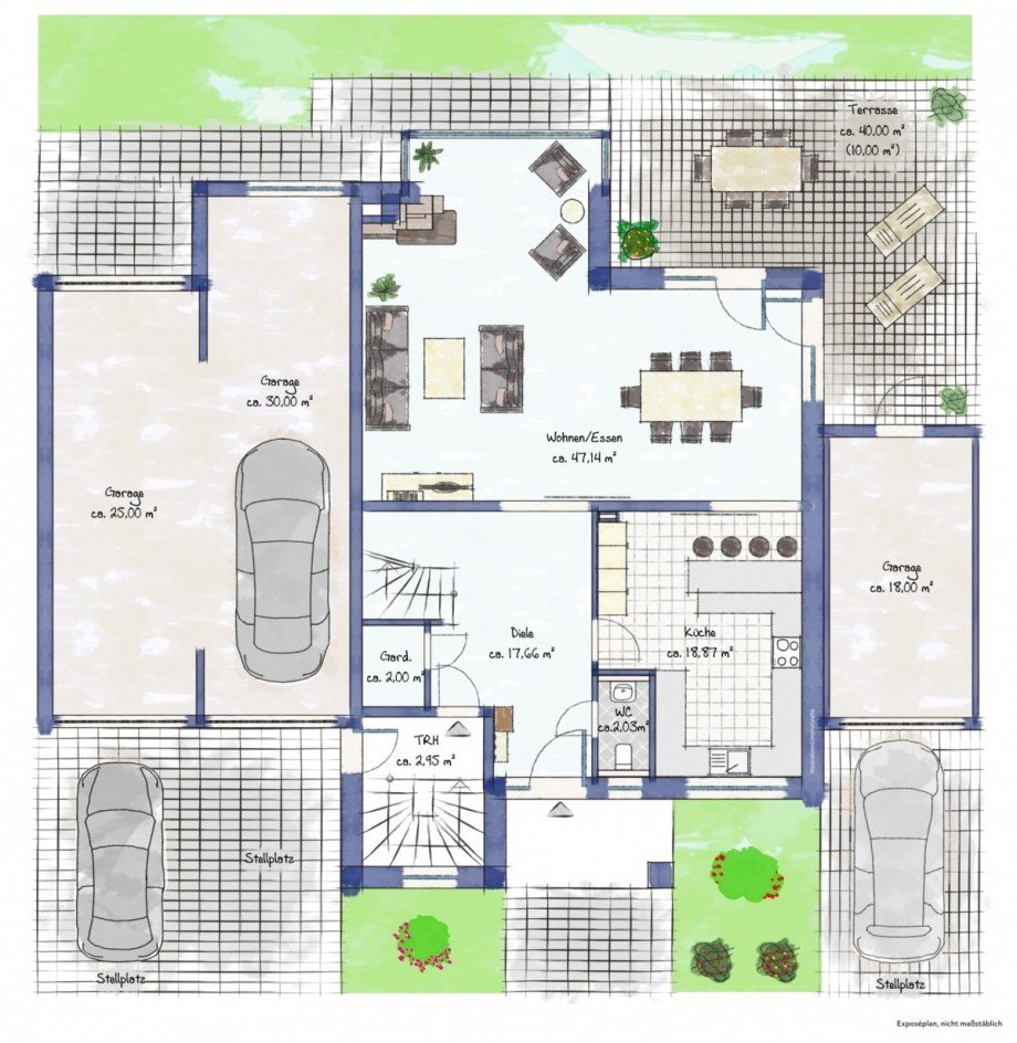 Erdgeschoss Einfamilienhaus Meerbusch/Str�mp