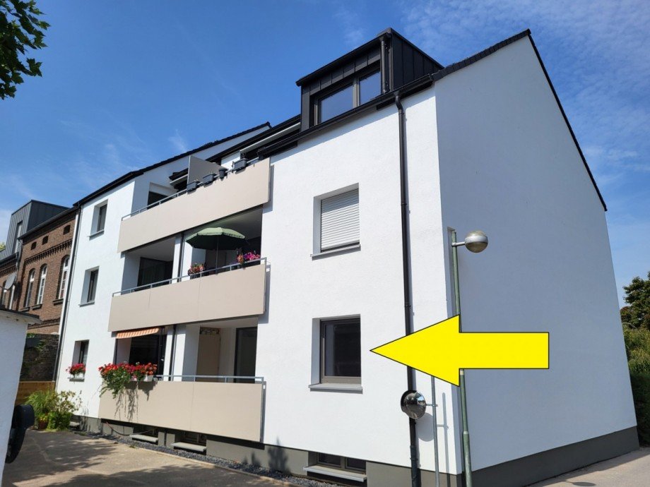 R�ckansicht Etagenwohnung Meerbusch/Ilverich