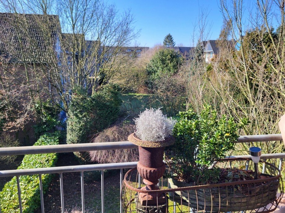 Balkon Ausblick Maisonettewohnung Meerbusch/B�derich