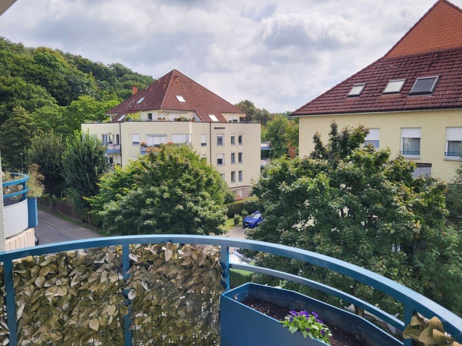 Balkon Ausblick Etagenwohnung D�sseldorf/Ludenberg