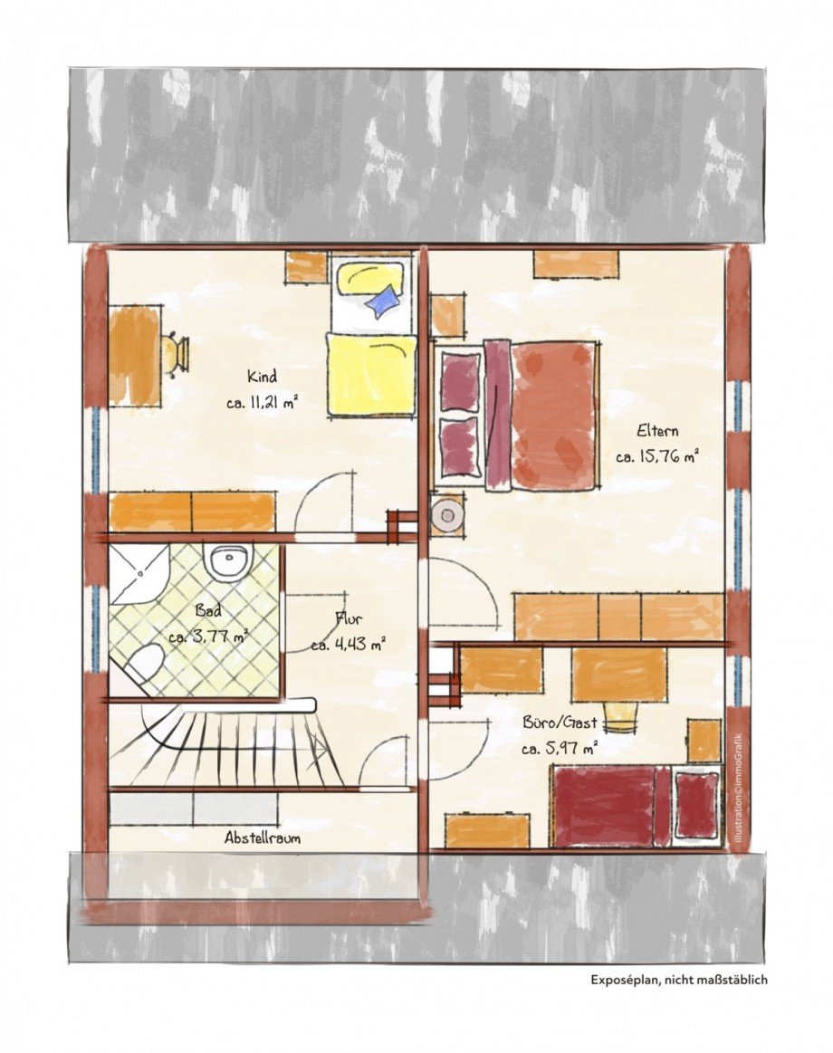 Dachgeschoss Einfamilienhaus Neuss/Reuschenberg