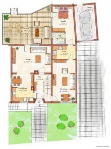 Erdgeschoss FREISTEHENDES HAUS MIT EINLIEGERBEREICH UND SCH�NEM GARTEN IN MEERBUSCH-OSTERATH ZU VERKAUFEN...