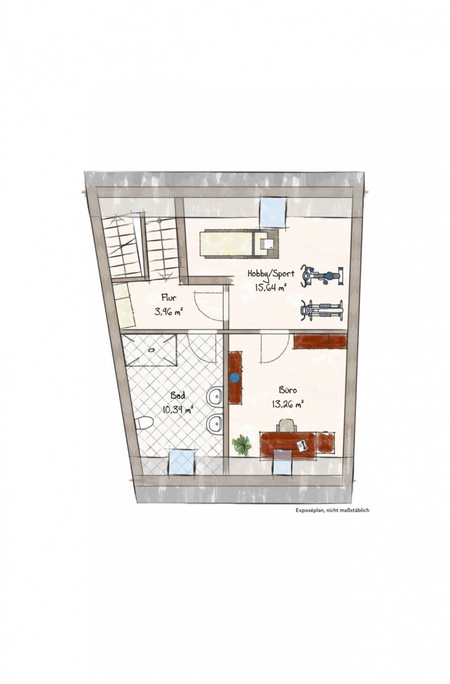 Dachgeschoss Reihenhaus Bedburg/Lipp