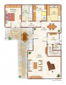 Erdgeschoss FREISTEHENDER BUNGALOW MIT KELLER UND GROSSER GARAGE IN FELDRANDLAGE VON TITZ-AMELN ZU VERKAUFEN...