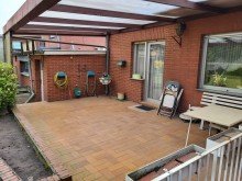 Terrasse Ansicht 1 DOPPELHAUSH�LFTE MIT GARAGE UND KELLER IN ZENTRALER LAGE VON FRIMMERSDORF ZU VERKAUFEN...