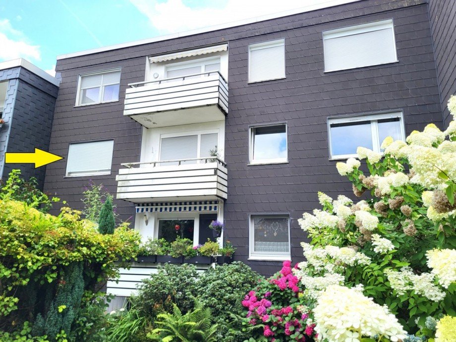 R�ckansicht Etagenwohnung Essen/Burgaltendorf