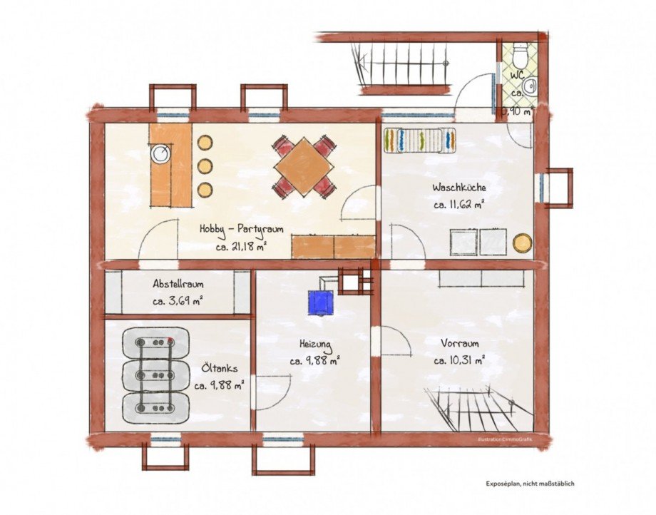 Keller Einfamilienhaus J�chen/Gierath