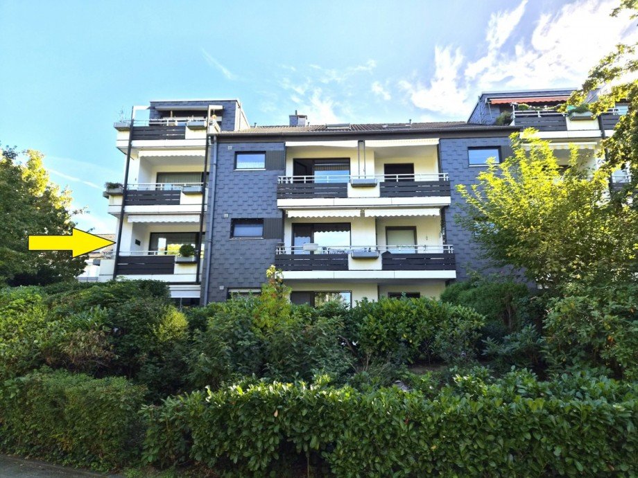 R�ckansicht Etagenwohnung Hilden