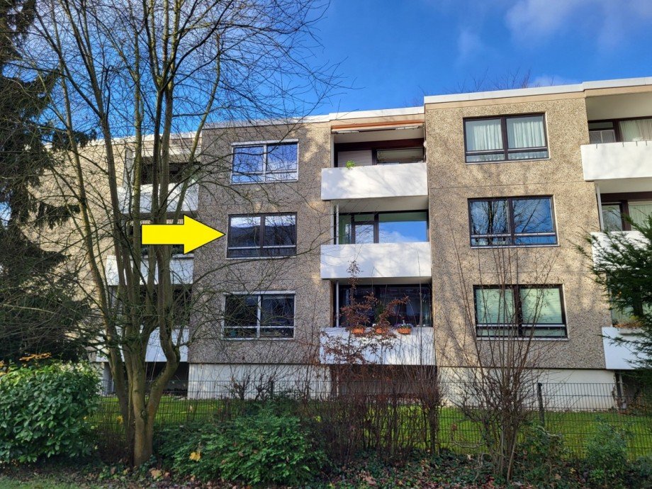 R�ckansicht Etagenwohnung Meerbusch/B�derich