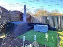 Sitzecke im Garten FREISTEHENDES HAUS MIT EINLIEGERBEREICH UND SCH�NEM GARTEN IN MEERBUSCH-OSTERATH ZU VERKAUFEN...