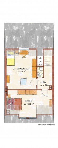 Dachgeschoss VERMIETETES HAUS MIT IMBISS UND WOHNUNG IN ZENTRALER LAGE VON BEDBURG ZU VERKAUFEN...