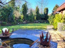 Garten Ansicht 2 FREISTEHENDES EINFAMILIENHAUS MIT GARAGE UND KELLER IN MEERBUSCH-OSTERATH ZU VERKAUFEN...