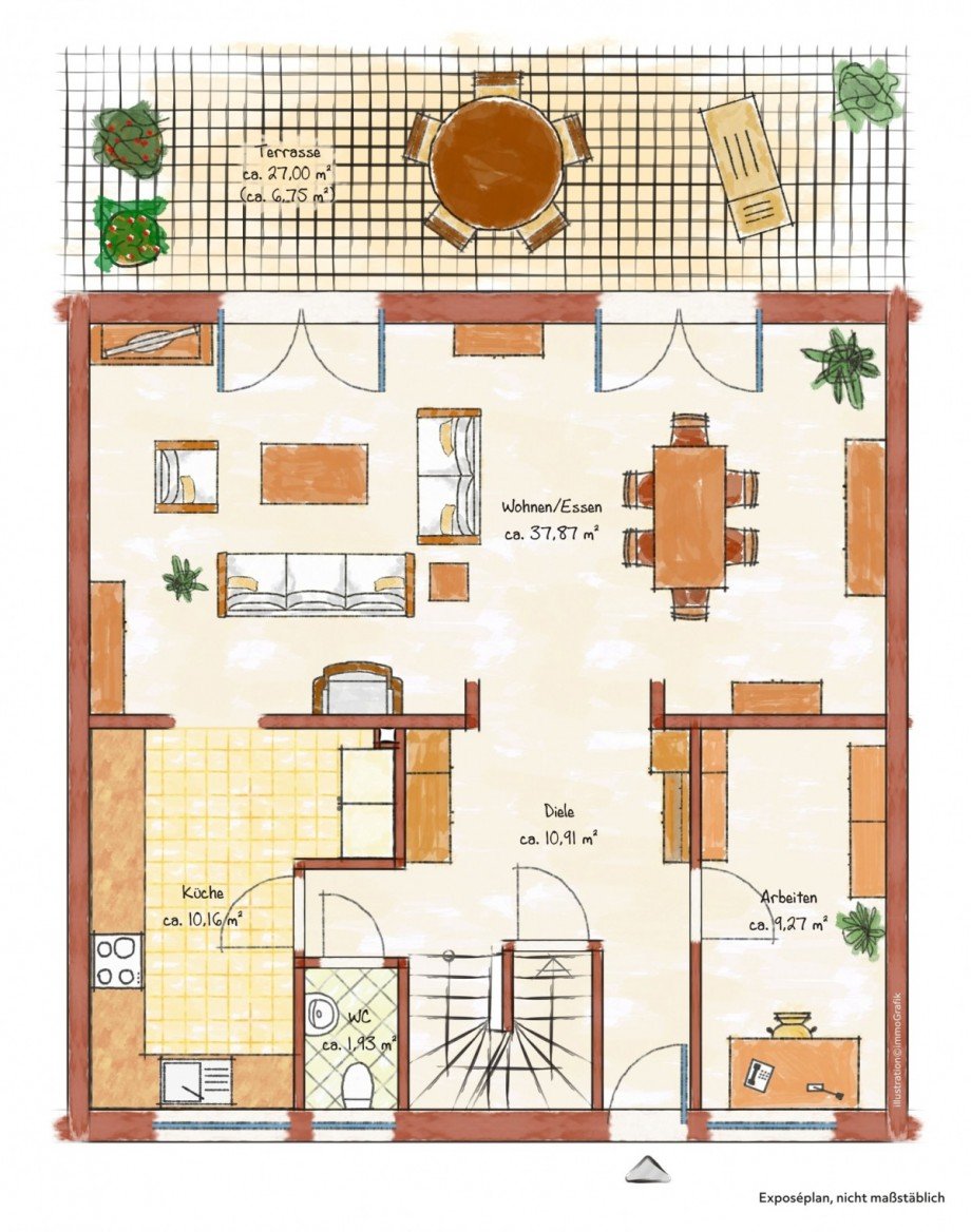 Erdgeschoss Reihenmittelhaus Rommerskirchen/Butzheim