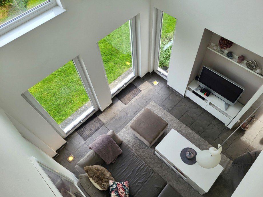 Blick von oben Einfamilienhaus Meerbusch/Str�mp