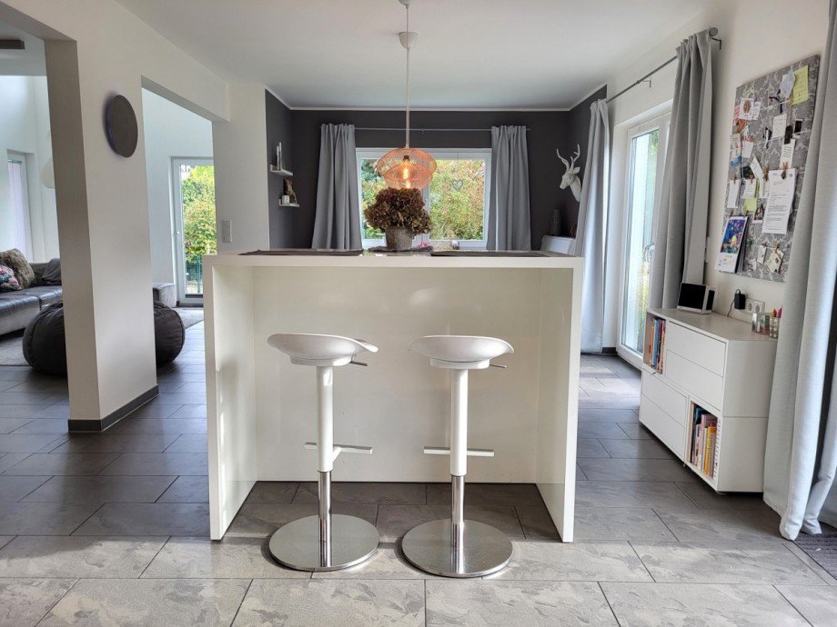 Blick aus der K�che Einfamilienhaus Meerbusch/Str�mp
