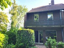 R�ckansicht REIHENECKHAUS MIT KELLER, GARAGE UND KLEINEM GARTEN IN D�SSELDORF-HEERDT ZU VERKAUFEN...