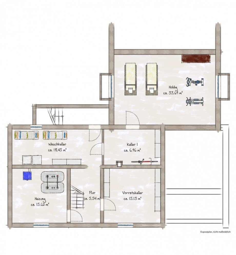 Keller Einfamilienhaus Meerbusch/Lank-Latum