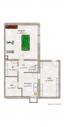Keller REIHENECKHAUS MIT KELLER, GARAGE UND KLEINEM GARTEN IN D�SSELDORF-HEERDT ZU VERKAUFEN...