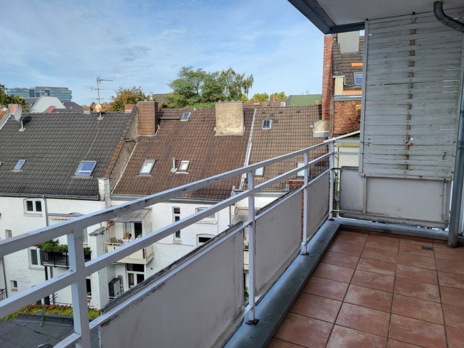 Balkon rechts Etagenwohnung D�sseldorf/Derendorf