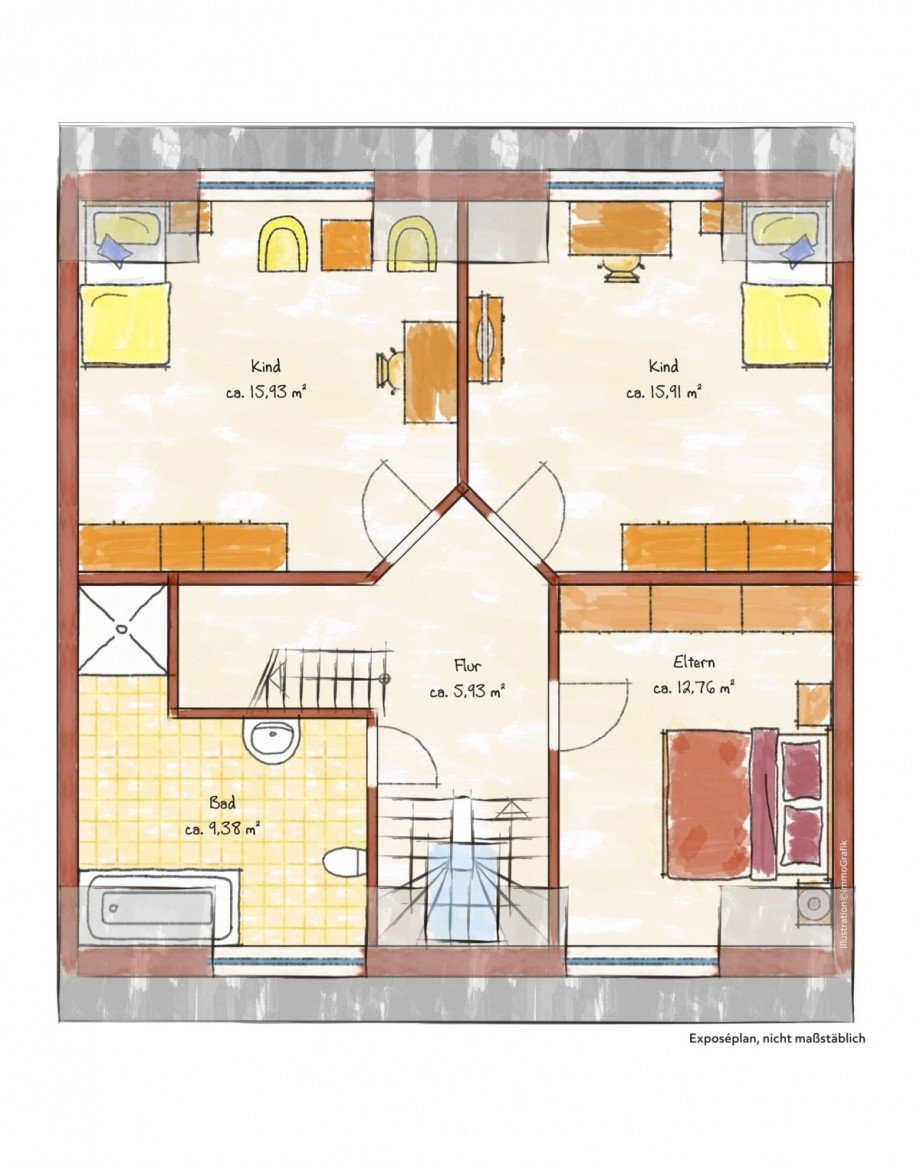 Dachgeschoss Reihenmittelhaus Rommerskirchen/Butzheim