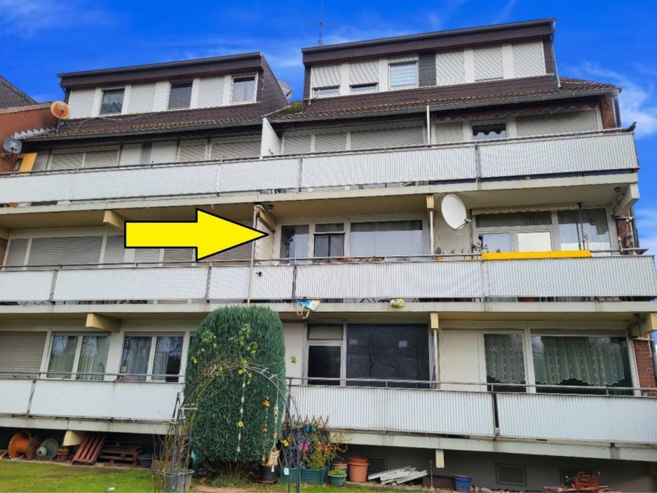 Rueckansicht Etagenwohnung Grevenbroich/Wevelinghoven
